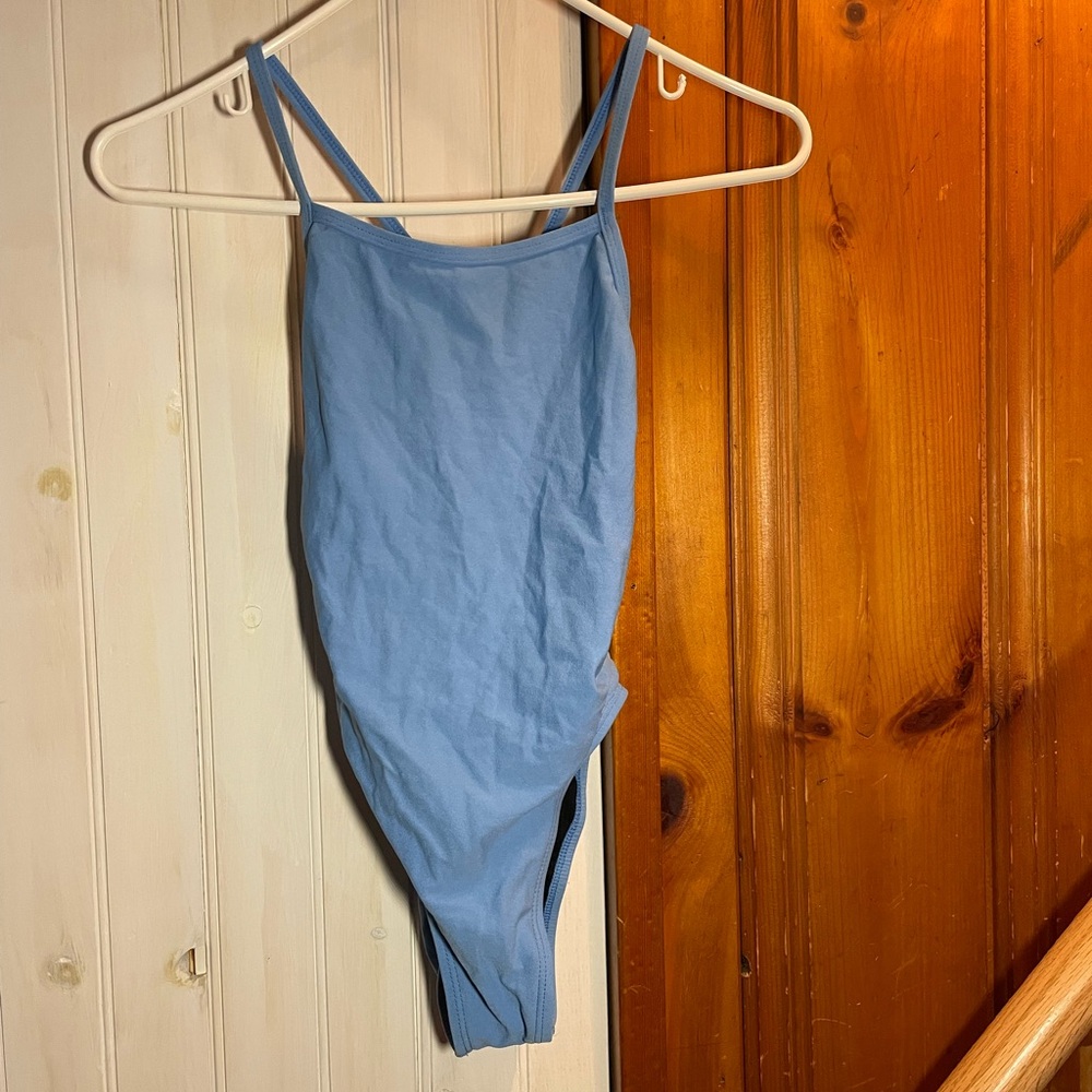 Blue swimsuit
